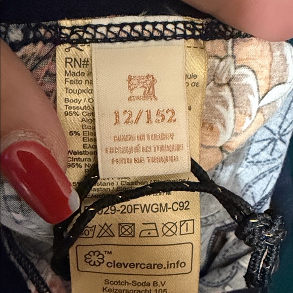 SCOTCH & Soda - Scotch R'Belle Patterned Leggings size XS 12/152. 27” inseam - Picture 6 of 10